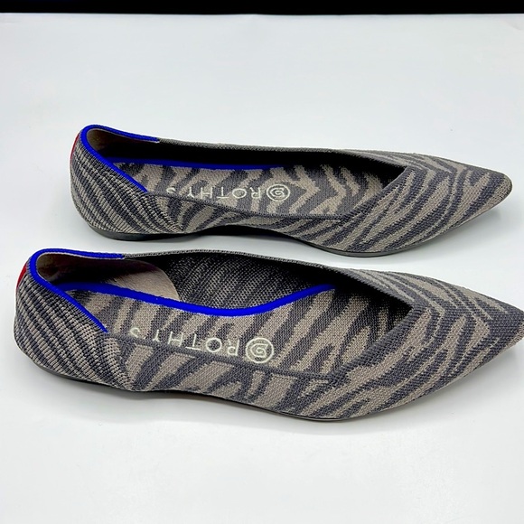 COPY - Rothy’s grey zebra color shoes for women size 8.5 - Picture 2 of 8